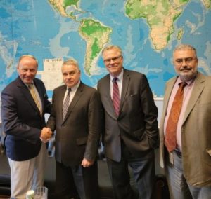 Jeff and Alan meeting Congressman Chris Smith, Chairman, Global Human Rights, Global Health and Global Operations Subcommittee discussing our Foundation work. Also in attendance is Mr. Piero Tozzi, Staff Director, Executive Congressional Commission on China.