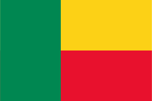 Flag of the West African nation of Benin.